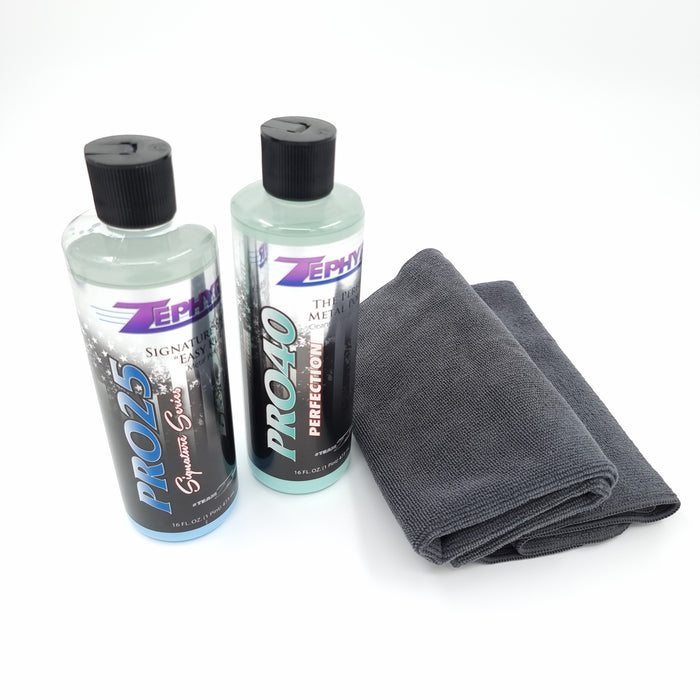 Best Hand Polish Kit - Pro40 & Pro25 Metal Polish Kit (473ml each)